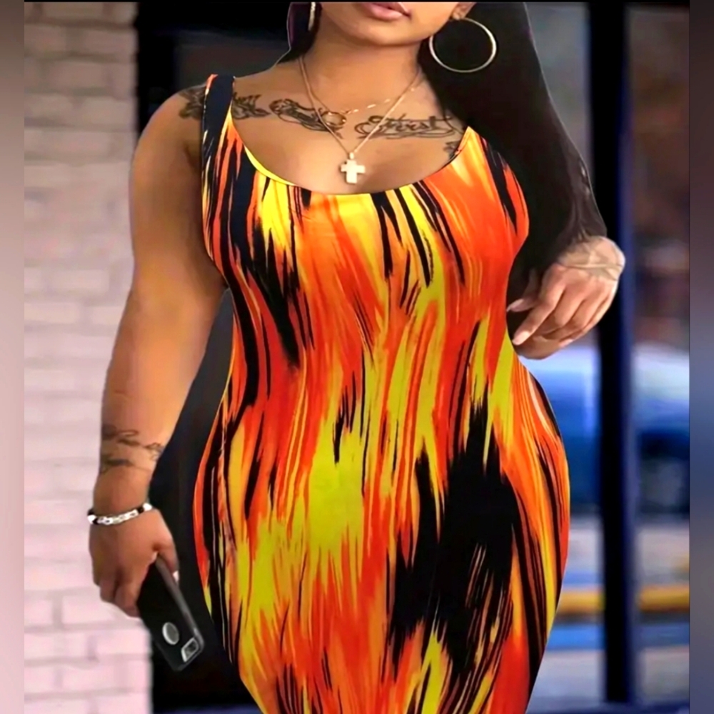 Plus Size Tank Top Summer Dress